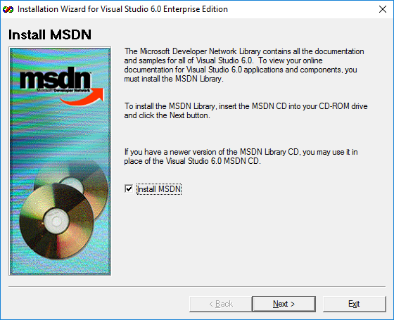 Install MSDN